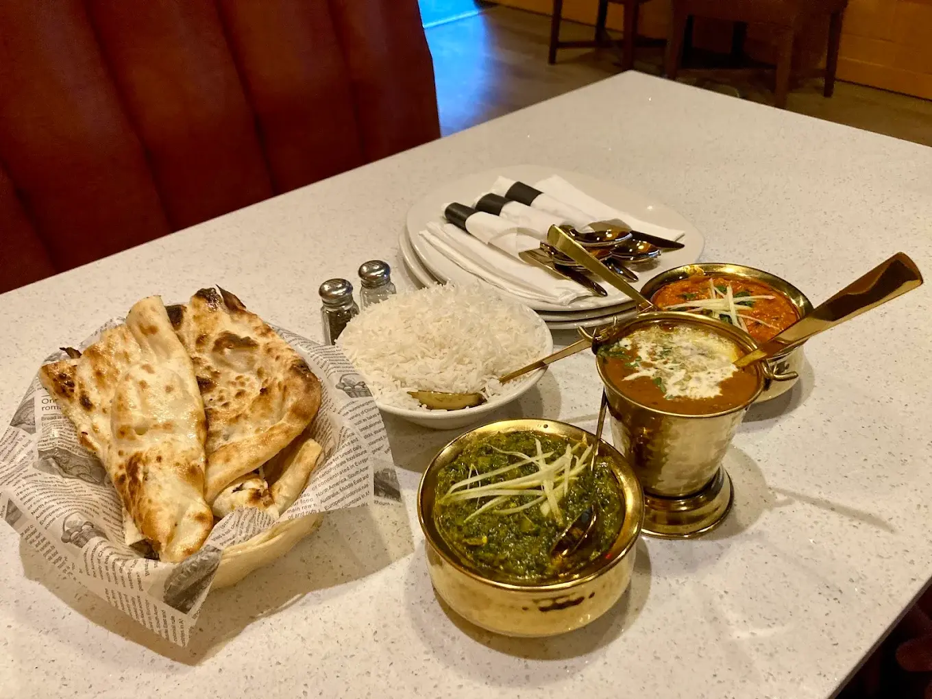 Golden Masala Indian restaurant menu in Kelowna, BC