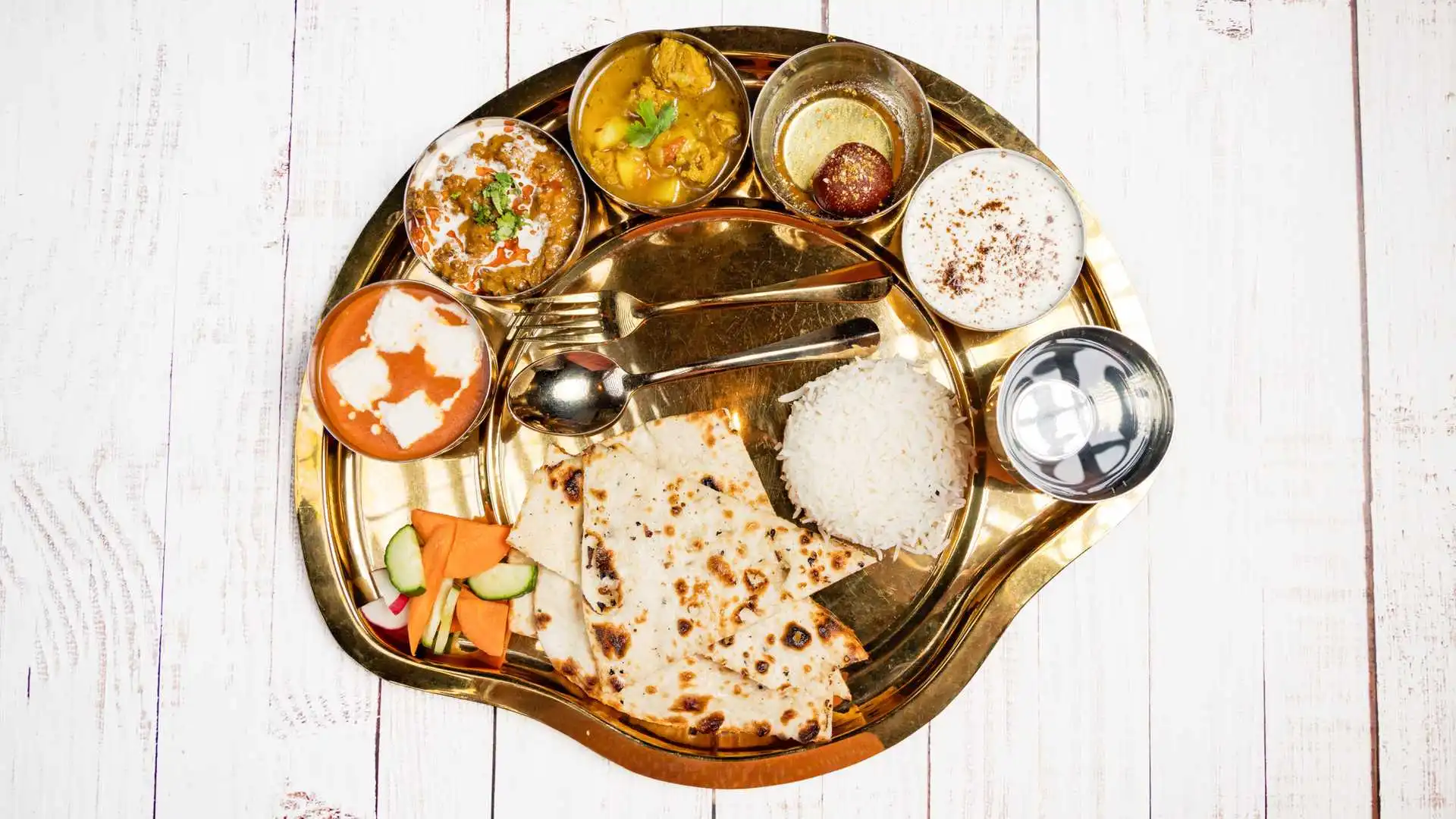 Queen Thali - Delicious Indian combo platter at Golden Masala in Kelowna, BC